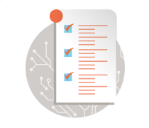 Illustration of a check list representing preferential licensing