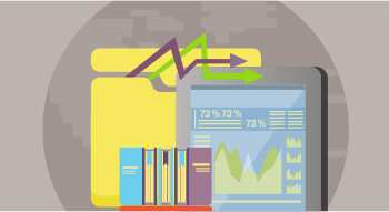 Abstrat illustration representing online resources