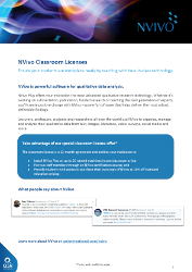 Thumbnail of the cover of the NVivo Classroom flyer