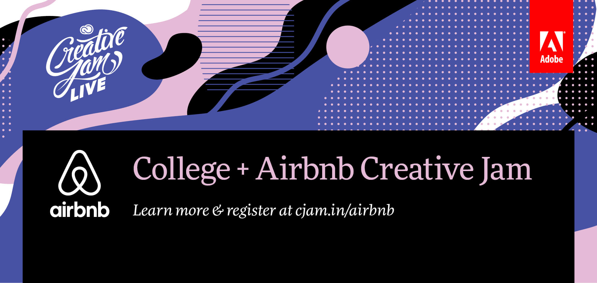 Adobe and Airbnb Creative Jam banner