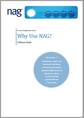 Front page of Why Use NAG pdf document