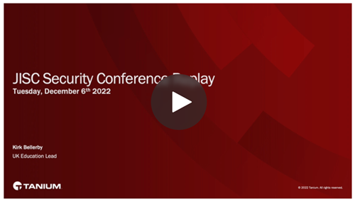 Screenshot of start of webinar from 6 Dec 22